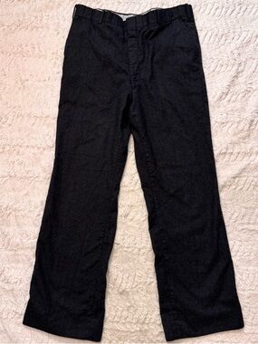 VTG Torino Pierone’s 1950’s 100% Wool Wide Leg Trousers 32x30 Charcoal Talon